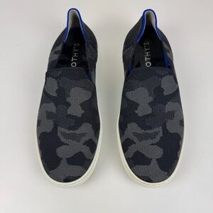 Rothys Womens Size 9M Casual Gray Camo Knit Slip On Comfort Sneaker Shoes